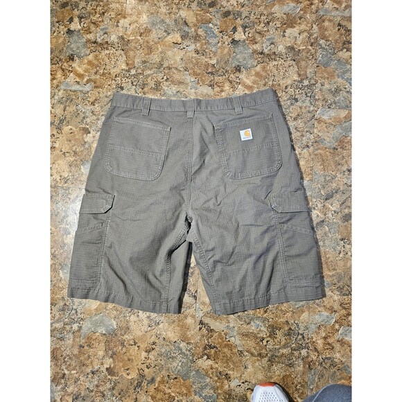 Carhartt Cargo Shorts Mens 40 Gray Force Ripstop Relaxed Fit Work Casual (A233) - Picture 6 of 10